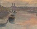 Coucher de soleil, la Seine - Charles-Emile Desmoulins