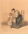 Tending her child - Edouard Frère
