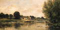 View of a river - Charles-Francois Daubigny