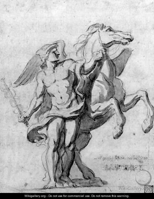 Mercury and Pegasus - Charles Le Brun