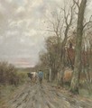 Along a country track at sunset - Charles Paul Gruppe