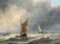 Heavy weather off the Dutch coast - Charles Martin Powell