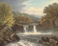 A fall on the Wharfe, Yorkshire - Charles Henry Passey