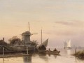 Dutch estuary - Charles Henri Joseph Leickert