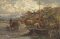 Loading the cattle, Isle of Skye - Charles James Adams