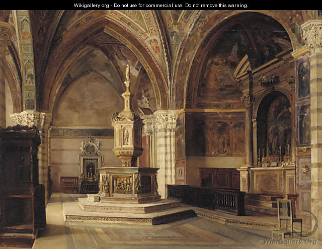 A church interior, Siena - Catherine M. Wood