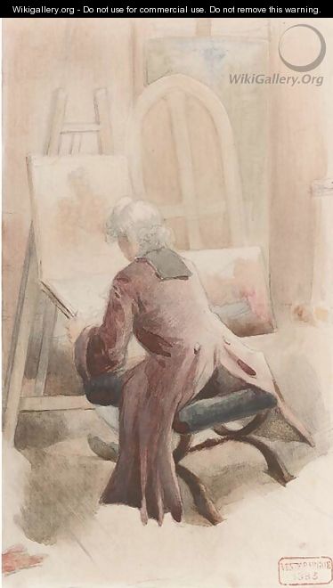 An artist in his studio - Charles Bargue