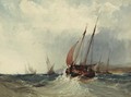 A trawler in a swell - Charles Bentley