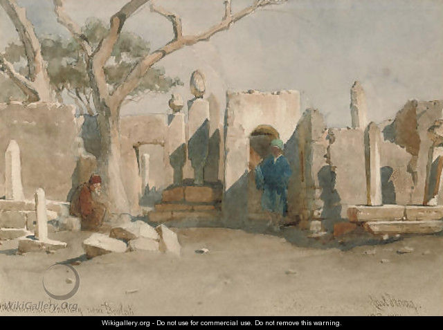 The Mohamedan Cemetery near Boolak - Carl Haag
