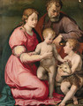 The Holy Family with the Infant Saint John the Baptist - Carlo Portelli da Loro