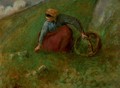 Femme cueillant de l'herbe - Camille Pissarro