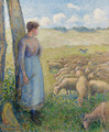 Bergere et moutons - Camille Pissarro