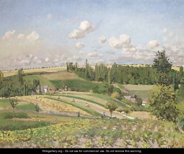 Paysage, la moisson, Pontoise - Camille Pissarro