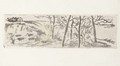 Paysage en Long (Delteil 17) - Camille Pissarro