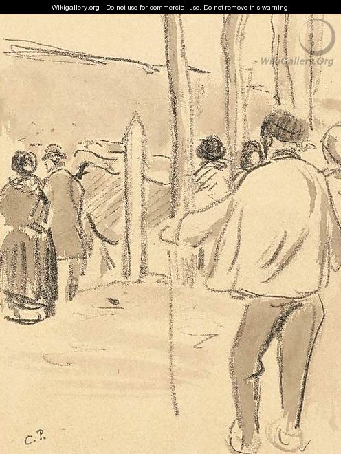 Marche au betail (Live stock market) - Camille Pissarro