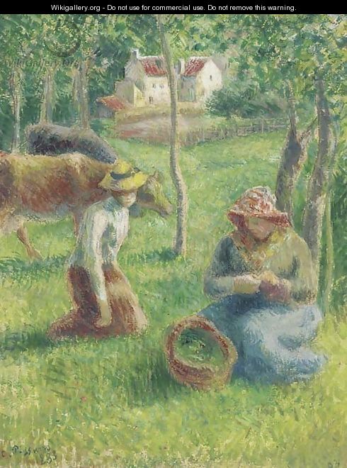Les gardeuses de vaches - Camille Pissarro