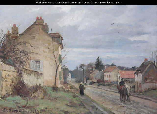 La route de Louveciennes - Camille Pissarro