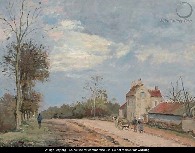La maison de Monsieur Musy, route de Marly, Louveciennes - Camille Pissarro