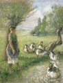 La gardeuse d'oies (la mare aux canards) - Camille Pissarro