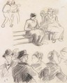 Scene au marche - Camille Pissarro