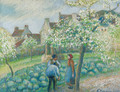Pruniers en fleurs - Camille Pissarro