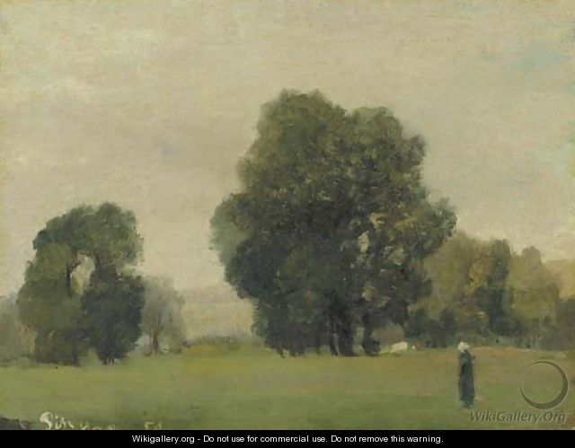 Prairies de La Roche-Guyon - Camille Pissarro