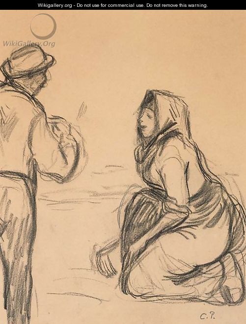 Paysans AAAA  Eragny - Camille Pissarro