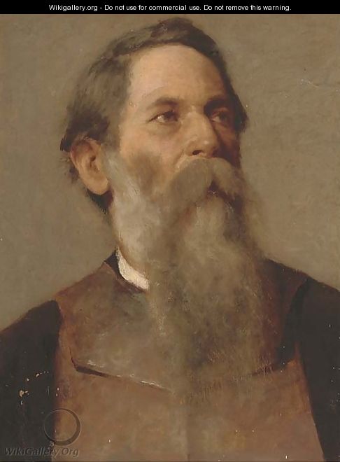 Portrait of a bearded gentleman - Bernardo Celentano