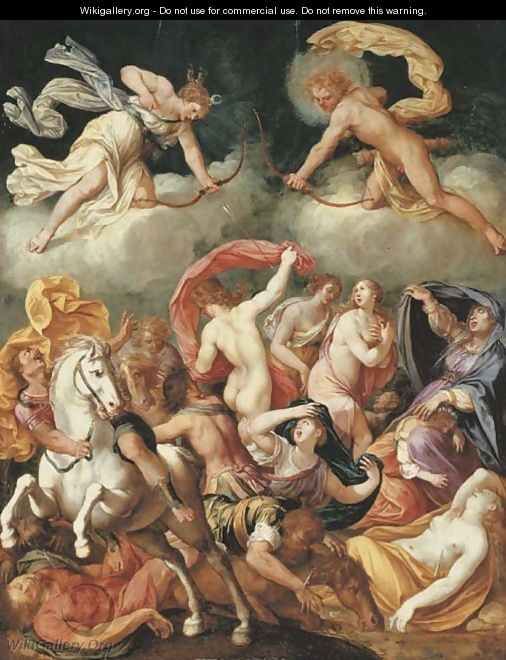 The Destruction of the Children of Niobe - Bernardino Cesari