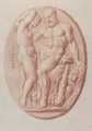 Three Roman cameos Hercules and a nymph - Bernard Picart