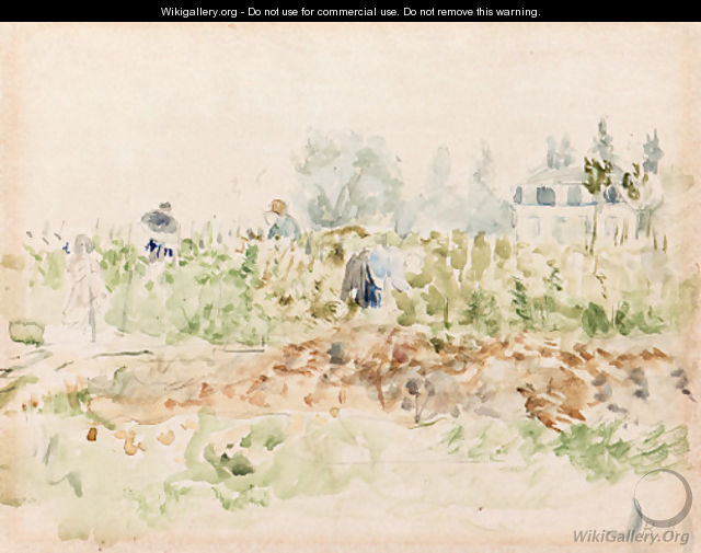 Dans les vignes (Bougival) - Berthe Morisot