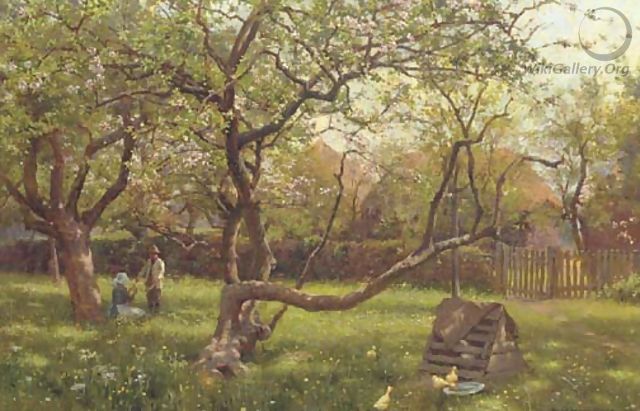 In the orchard - William Teulon Blandford Fletcher