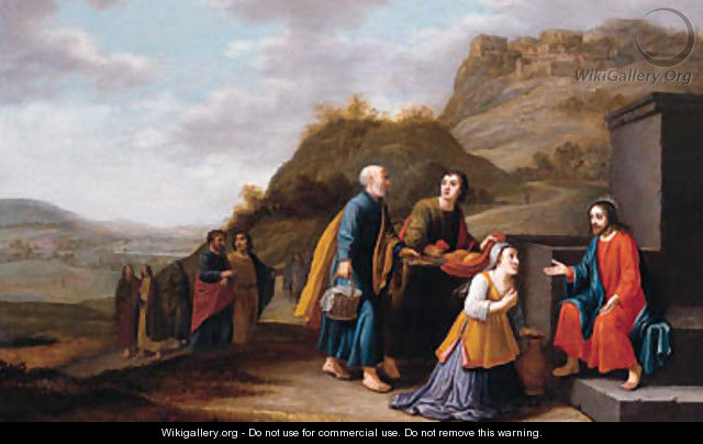 Christ and the woman of Samaria - Floris Gerritsz. van Schooten