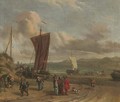 Merchants in discussion on the foreshore - (after) Abraham Storck