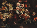 Roses, Carnations, Peonies and other Flowers - (after) Abraham Breughel