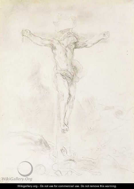 Christ on the Cross 2 - Eugene Delacroix