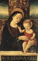 The Madonna and Child enthroned - Ferrarese School