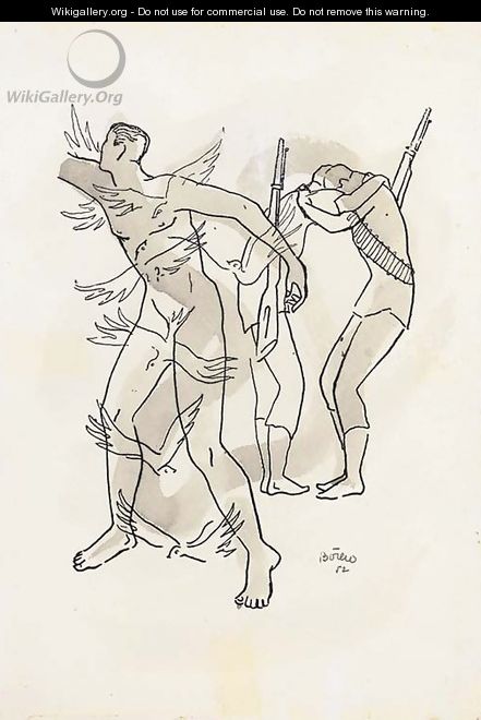 Hombre con palomas - Fernando Botero