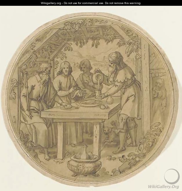 The Supper at Emmaus - Flemish School