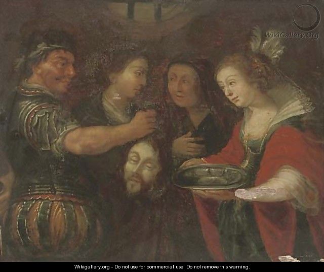 Salome with the Head of Saint John the Baptist - Flemish School