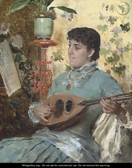 A tune on the lute - Federico Andreotti