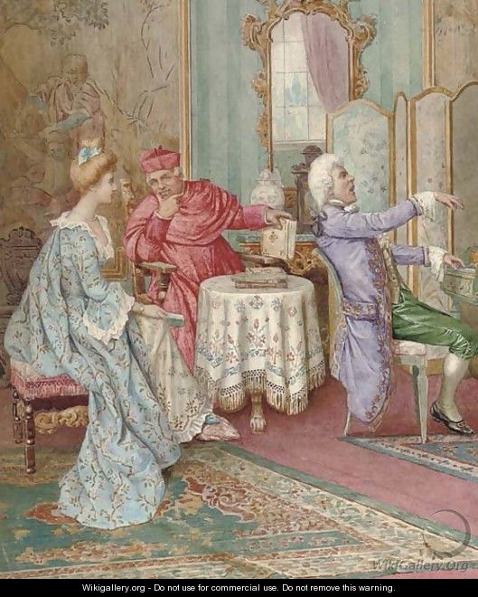 A recital in the parlour - Ferdinand Folchi