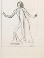 Ausschreitende Figur mit ausgebreiteten Armen, Studie zu 'Floraison', um 1913 - Ferdinand Hodler