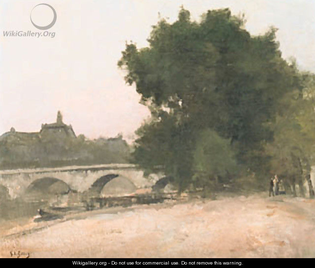 Au bord du Seine - Eugne-Louis Gillot