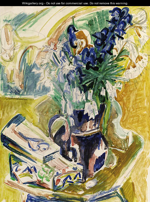 Stilleben mit Blumenvase - Ernst Ludwig Kirchner