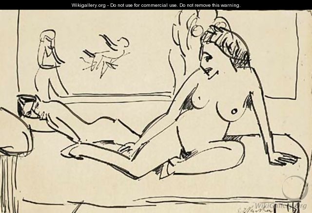Sitzende Akte - Ernst Ludwig Kirchner