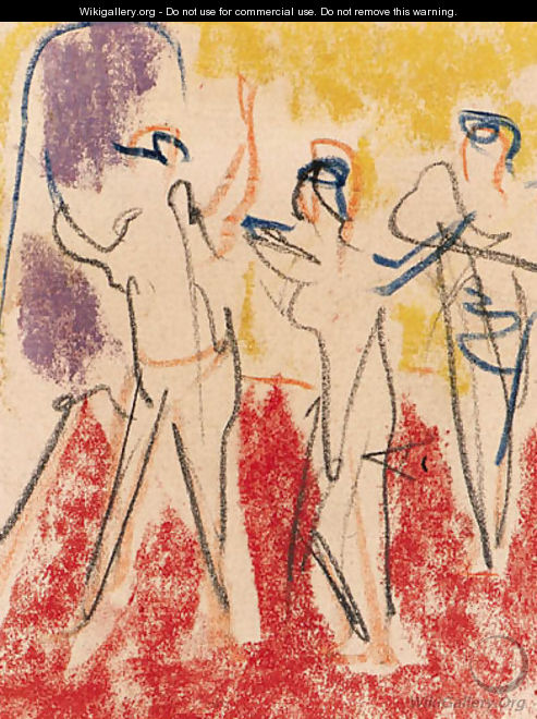 Drei Tanzerinnen - Ernst Ludwig Kirchner