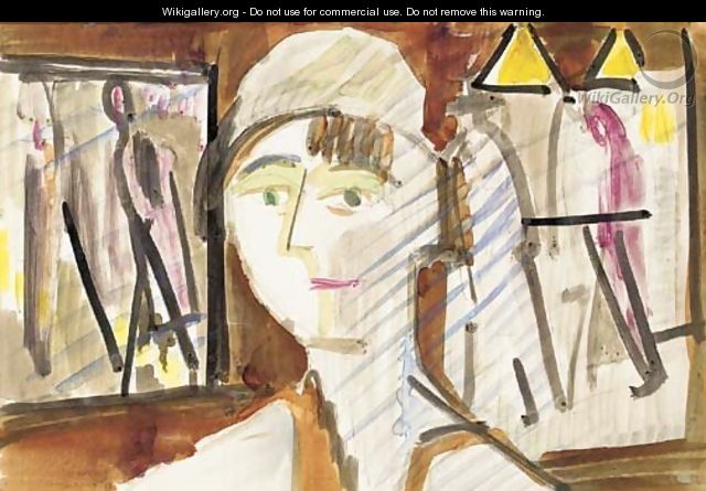 Damenbildnis (Strassenszene) - Ernst Ludwig Kirchner