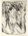 Dame im Regen (Dube L 248) - Ernst Ludwig Kirchner