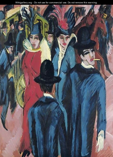 Berliner Strassenszene - Ernst Ludwig Kirchner
